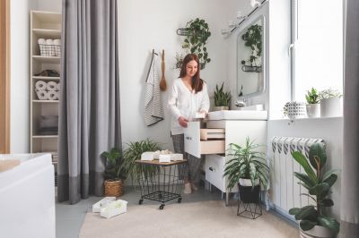 Upscale Bathroom Storage